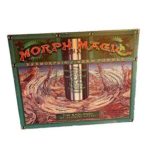 Morph Magic The Badlands Mt Rushmore Appears Anamorphic Jigsaw Puzzle 500 Pieces